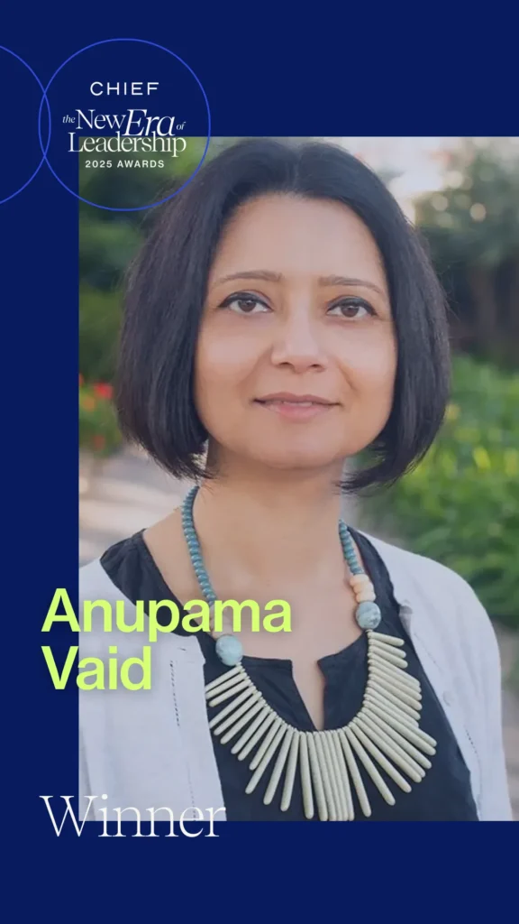 Anupama Vaid, President & Founder of ParentSquare recognized as one of 100 exceptional executive women of Chief's 2025 The New Era of Leadership Awards